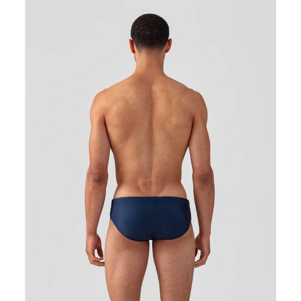 NEW RON DORFF swim briefs neon stripes in navy - Picture 2 of 3
